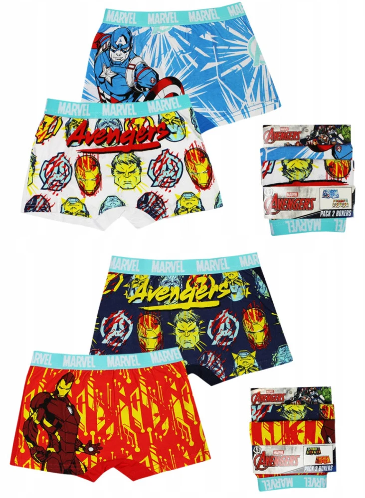Bosszúállók Power gyerek boxeralsó 2 darab/csomag 4 - 10 év / 104 - 140 cm