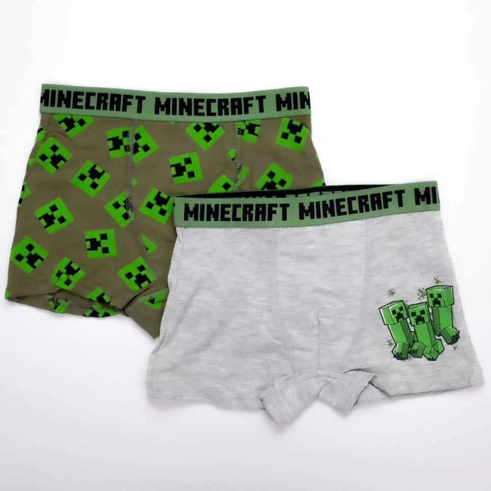 Minecraft Squad gyerek boxeralsó 2 darab/csomag 6 - 12 év / 116 - 152 cm