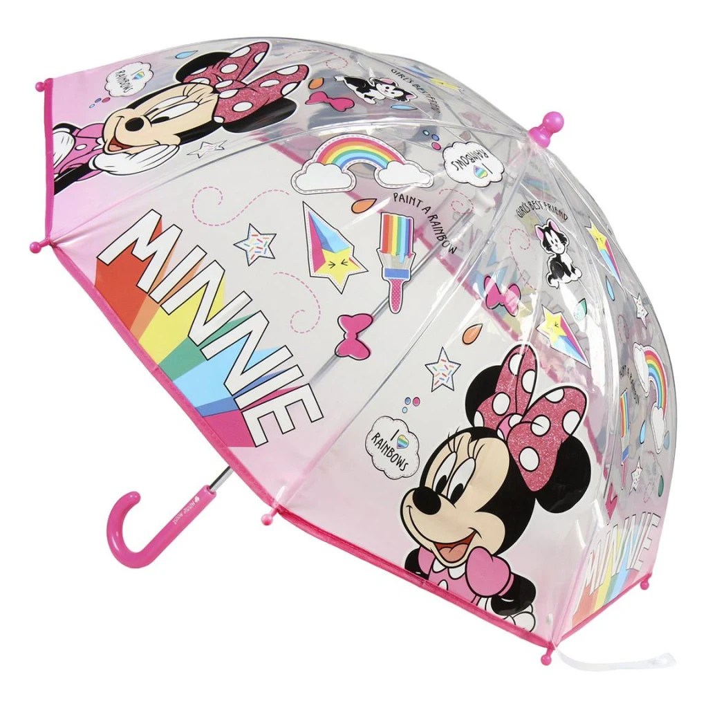 Disney Minnie Paint gyerek átlátszó esernyő Ø71 cm