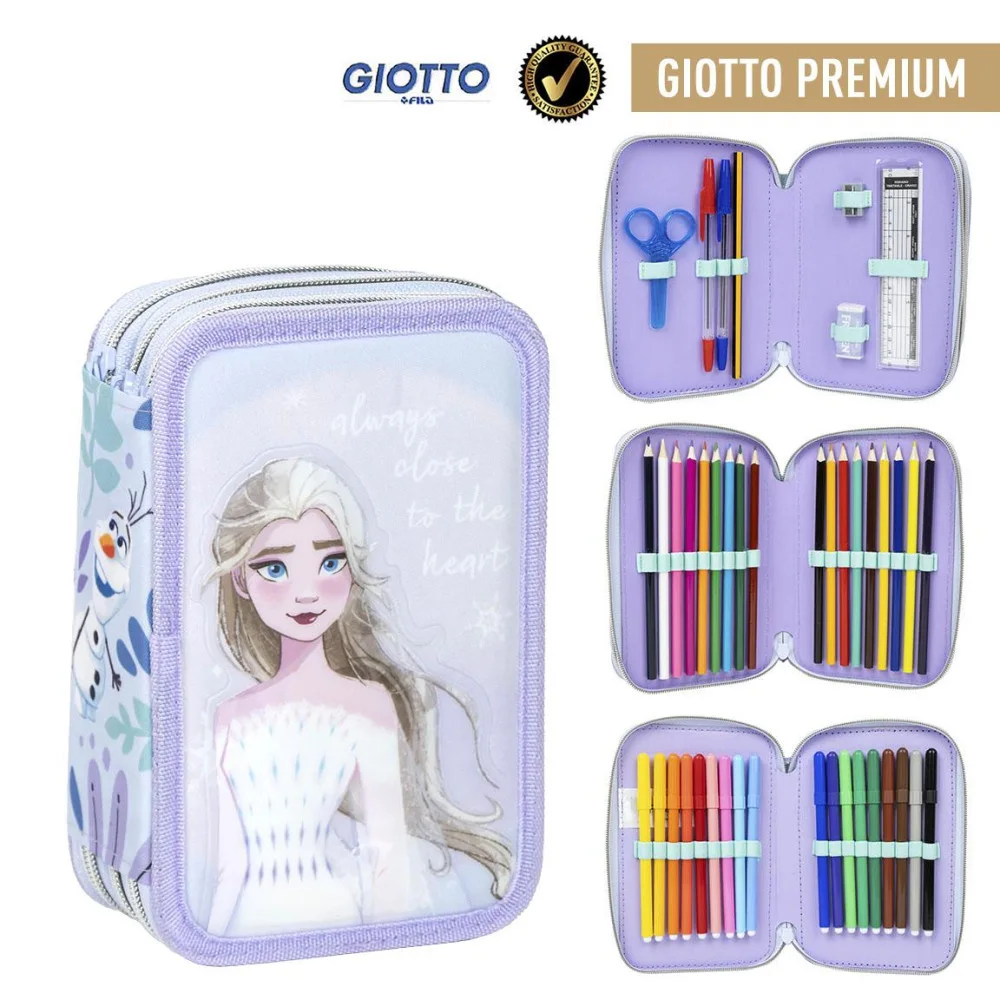 Disney Jégvarázs Elsa tolltartó töltött 3 emeletes Giotto