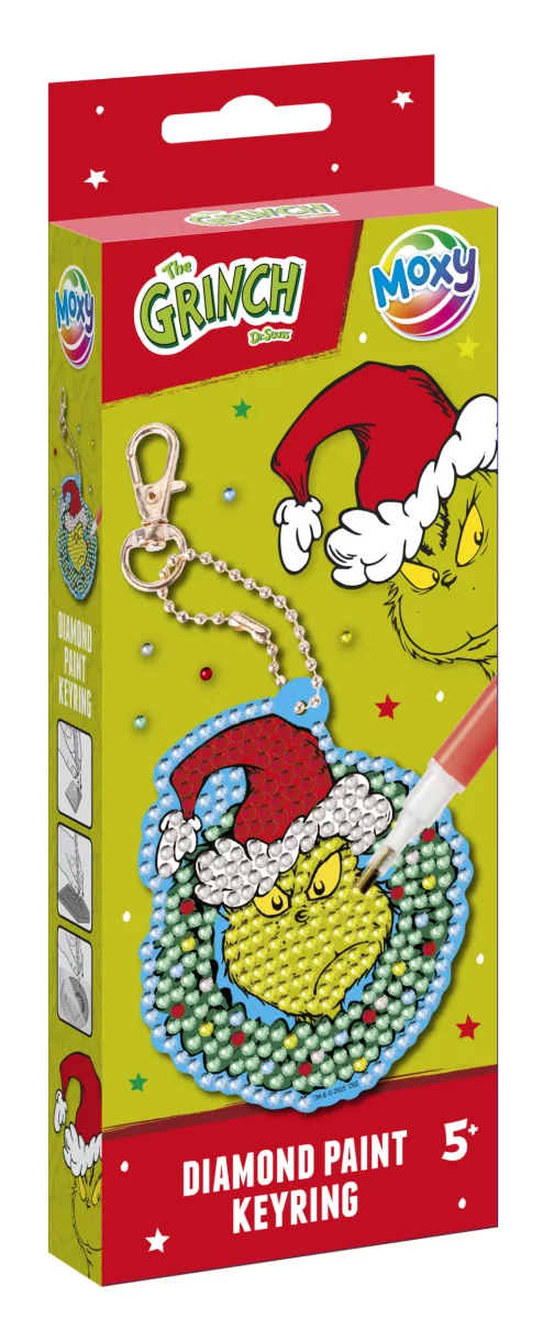 A Grincs Dr Seuss gyémántszemes kulcstartó készítő szett