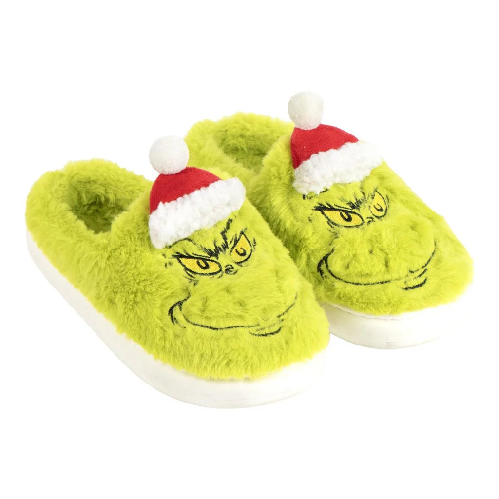 A Grincs Santa Hat felnőtt téli papucs 42/43
