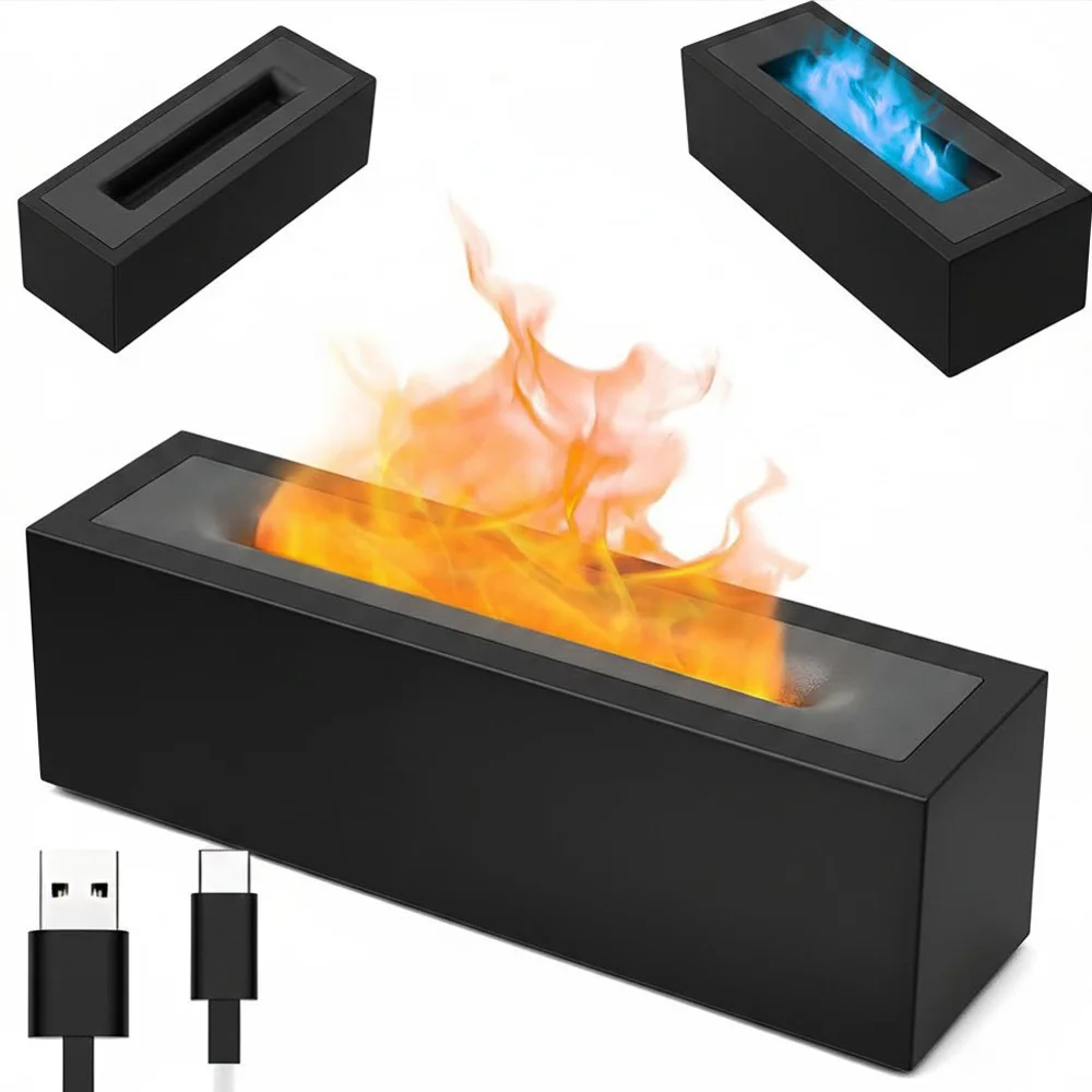 LED USB légnedvesítő ultrahangos lánggal