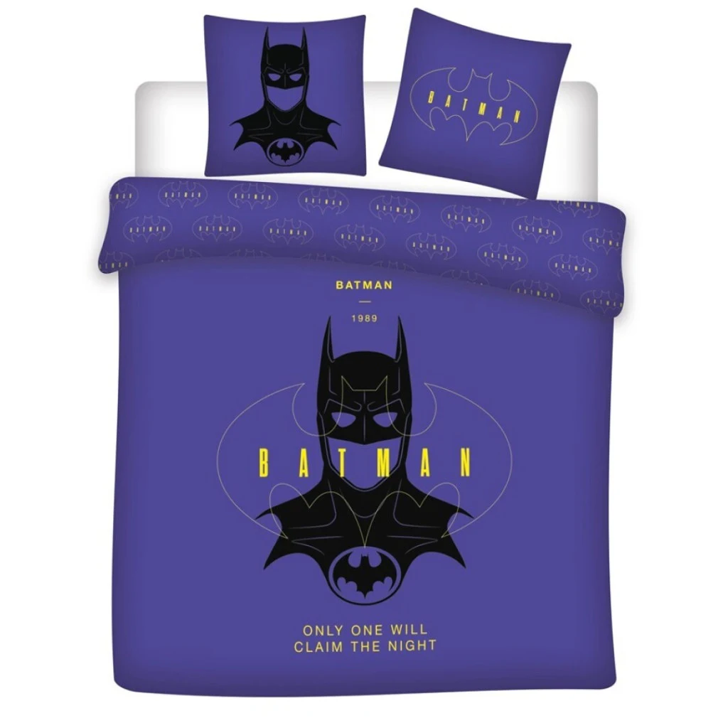 Batman Claim the Night dupla, kétszemélyes ágyneműhuzat 240×220cm, 65x65 cm